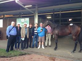 Very happy clients with John and Lot 183... Fastnet Rock Colt